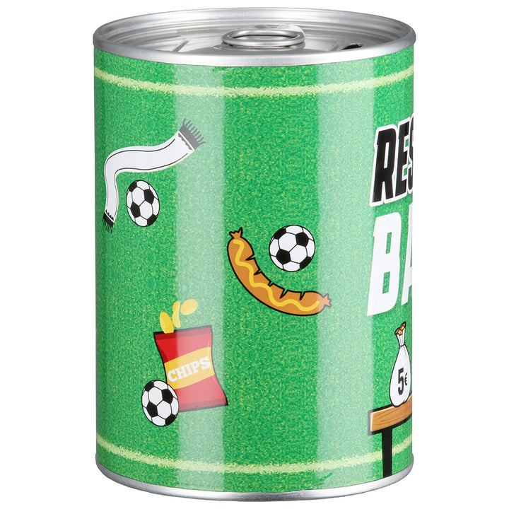 Spardose Fußball „Reservebank“ – 2er Set Spardosen aus Metall