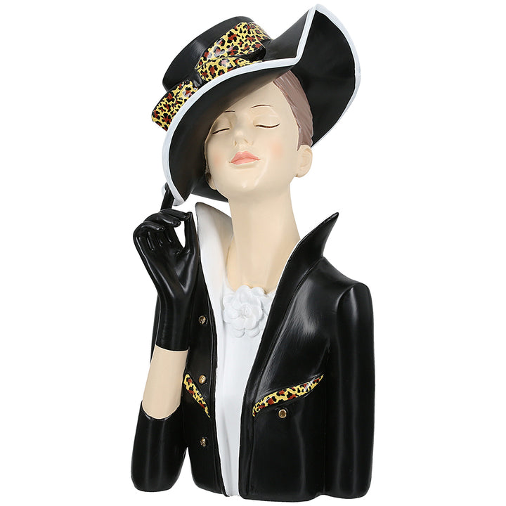 Figur Frau Lady Leopard – elegante Modefigur mit stilvollem Leopardenlook