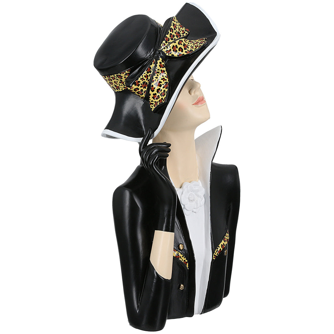 Figur Frau Lady Leopard – elegante Modefigur mit stilvollem Leopardenlook