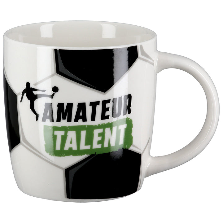 Tasse Fußball „Amateur Talent“ – 2er Set Porzellan Becher Fußball Design