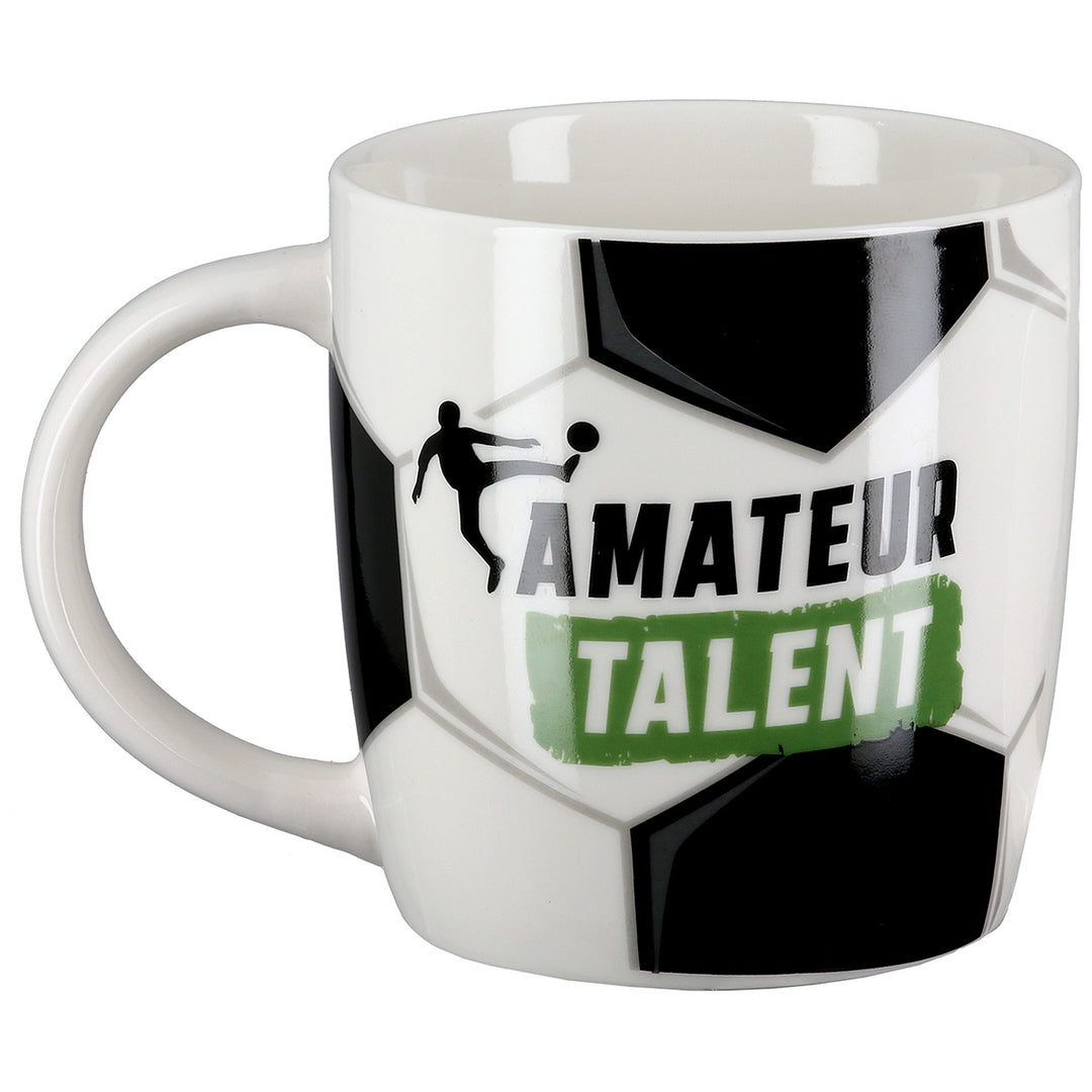 Tasse Fußball „Amateur Talent“ – 2er Set Porzellan Becher Fußball Design