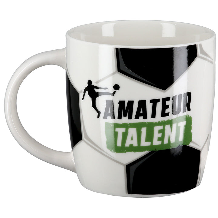 Tasse Fußball „Amateur Talent“ – 2er Set Porzellan Becher Fußball Design