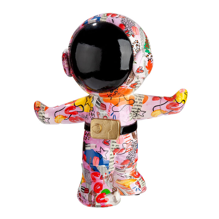 Figur Astronaut OOH LALA – moderne Dekofigur aus Kunstharz im Pop Art Design