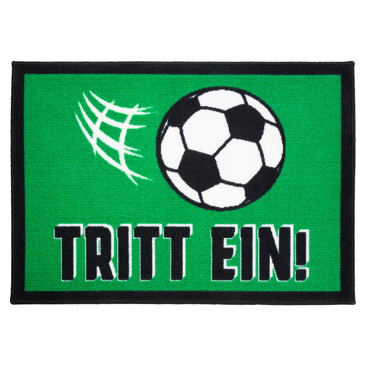 Fußmatte Fußball „Tritt ein“ – rutschfeste Türmatte mit Fußballmotiv