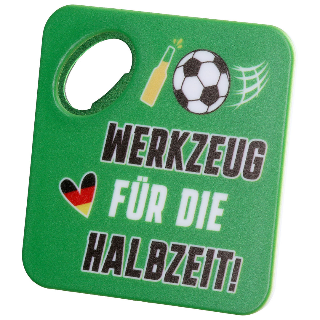Flaschenöffner Fußball Set – 4er Set Flaschenöffner mit Fußball Motiven