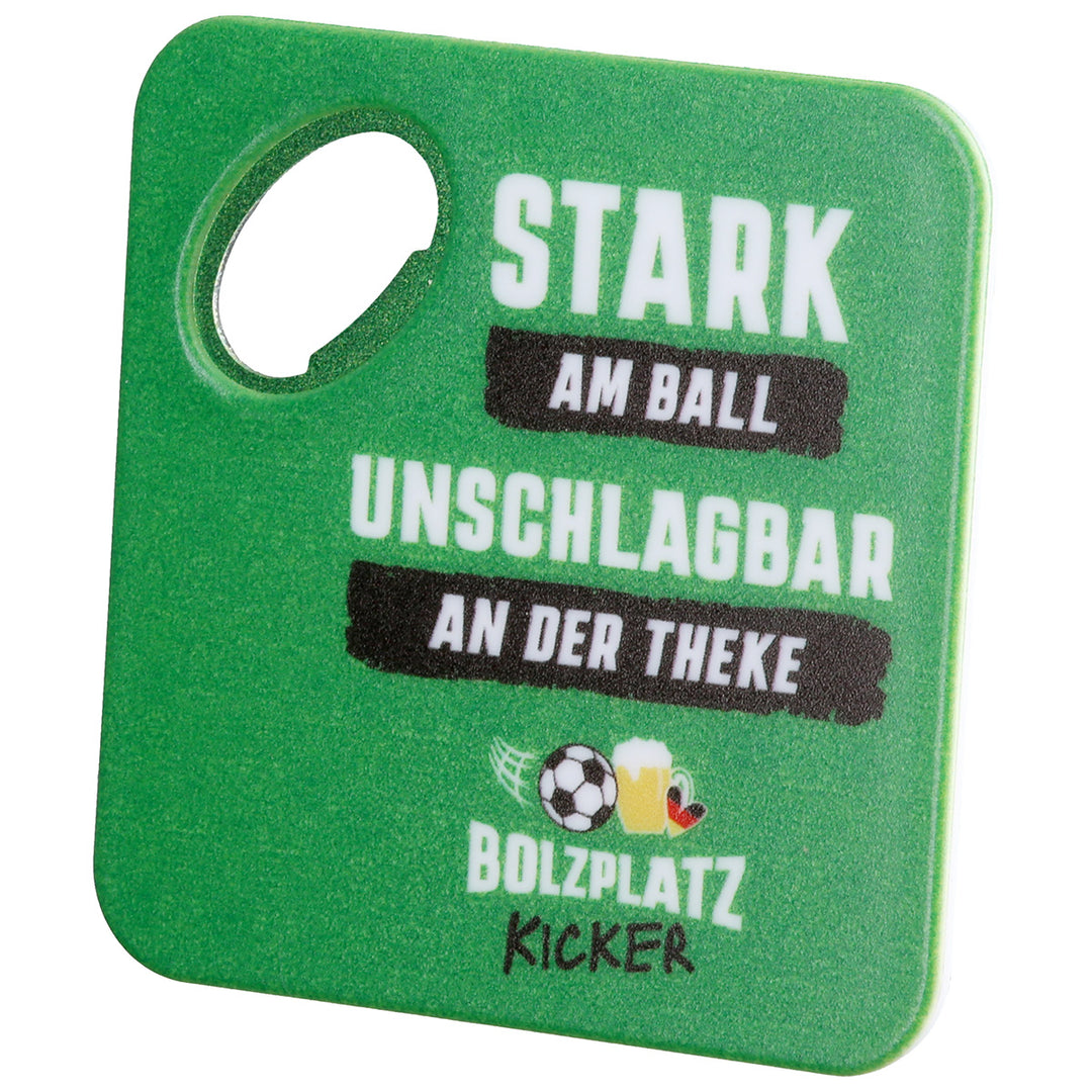 Flaschenöffner Fußball Set – 4er Set Flaschenöffner mit Fußball Motiven