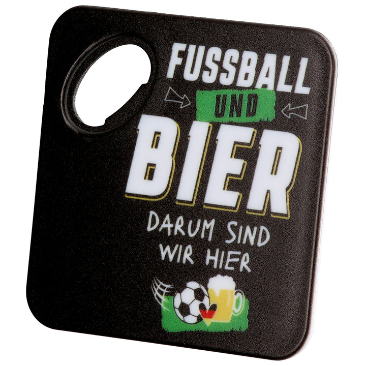 Flaschenöffner Fußball Set – 4er Set Flaschenöffner mit Fußball Motiven