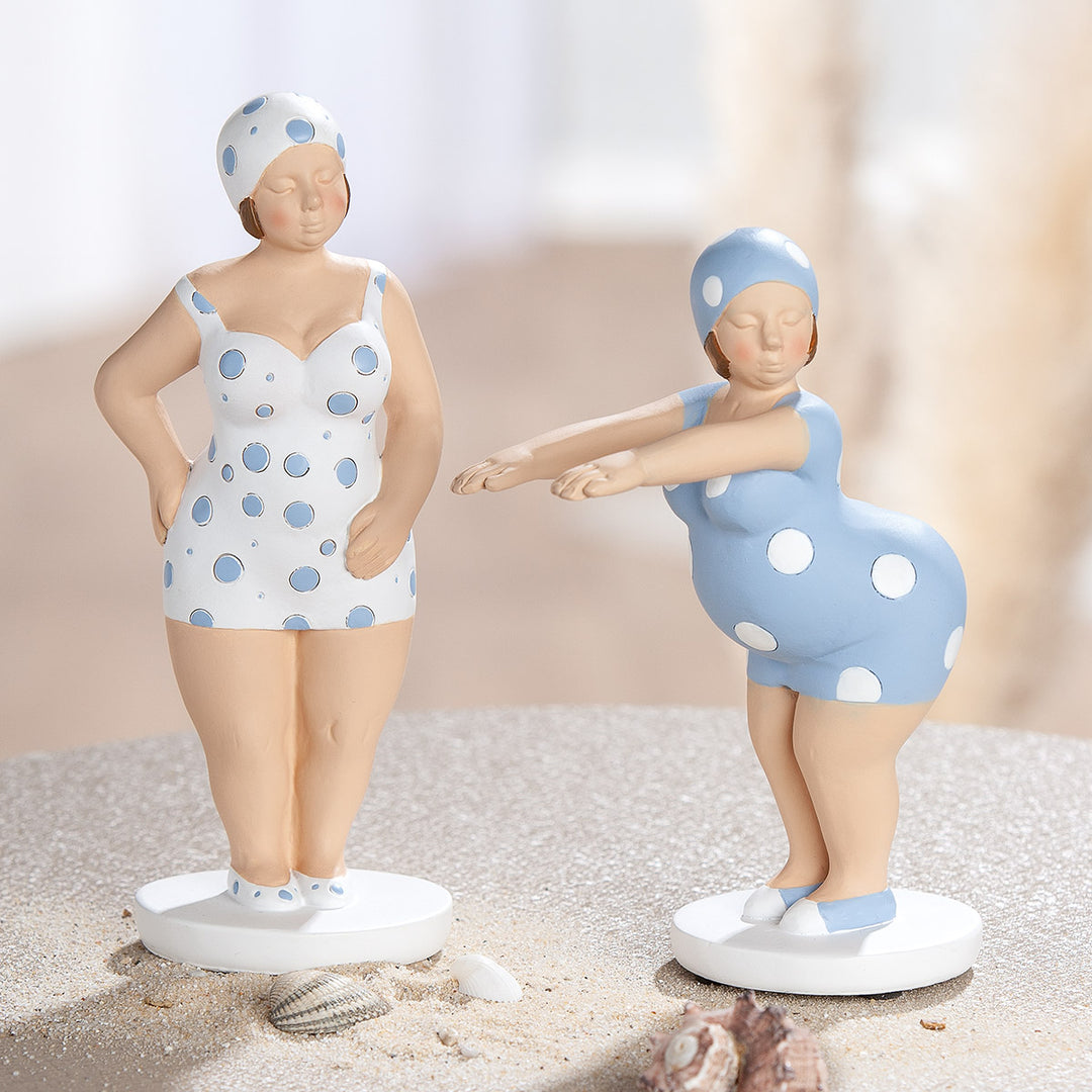 Figur Badenixe Becky – maritime Dekofigur im 2er Set