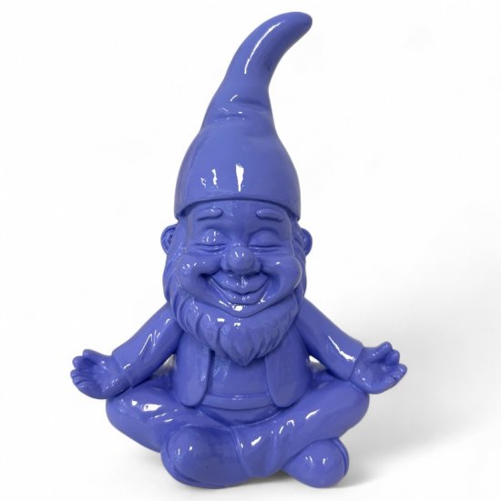 Zwerg Yoga 25 cm – dekorative Gartenfigur aus Kunstharz in 6 Farben