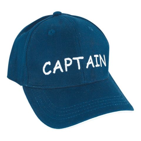 Cap Captain Marine – maritime Baseball Cap aus Baumwolle mit weißer Stickerei