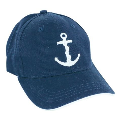 Cap Anker Marine – maritime Baseball Cap aus Baumwolle mit weißer Anker Stickerei