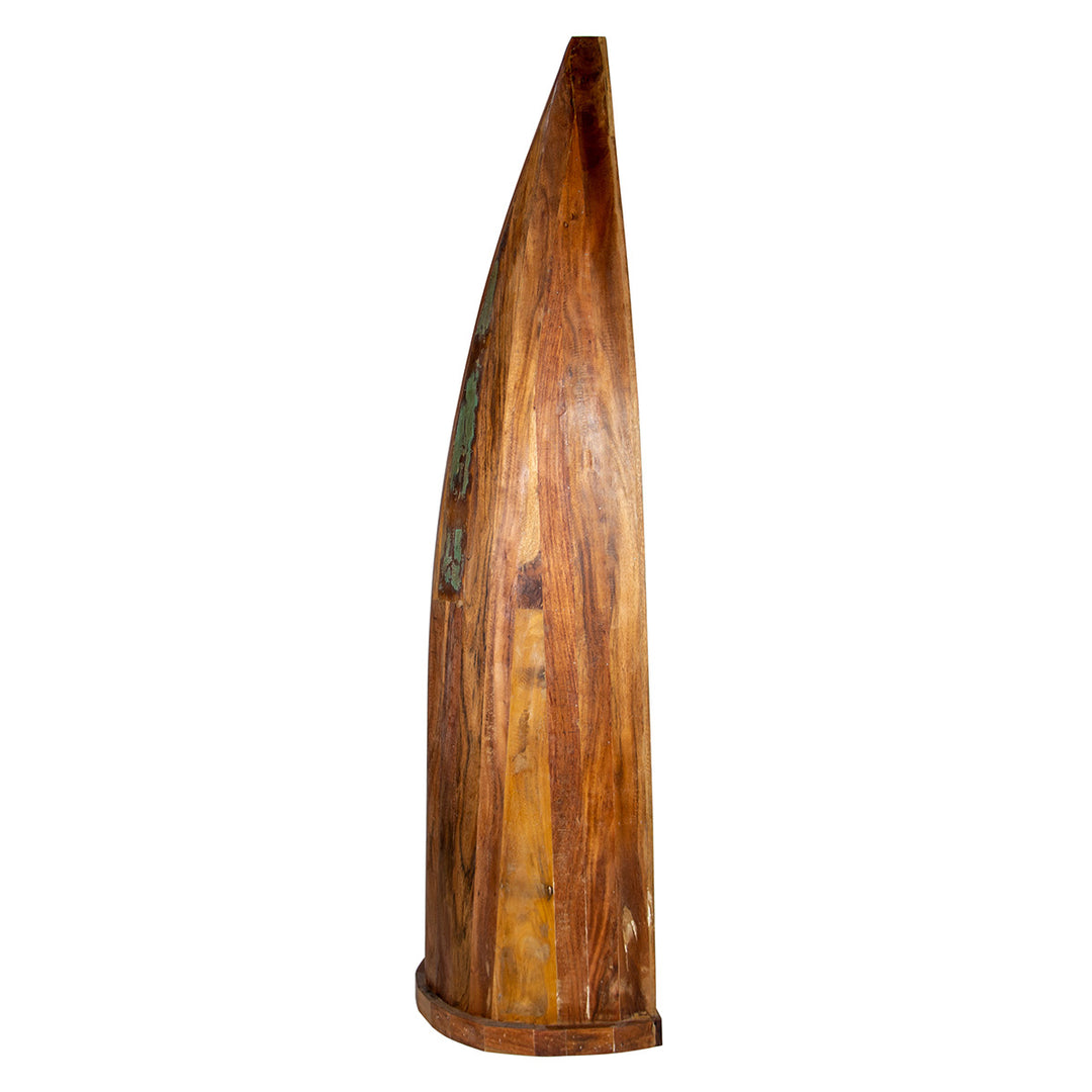 Regal Boot – maritimes Standregal aus Holz mit Weinflaschenfächern