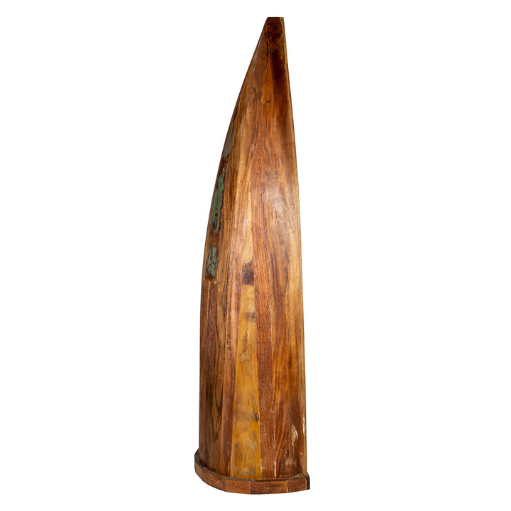 Regal Boot – maritimes Standregal aus Holz mit Weinflaschenfächern