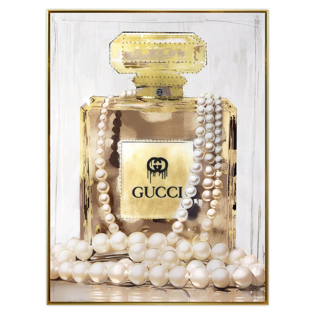 Diamant d`Art Collection Wandbild Gucci oder Louis Vuitton Flacon