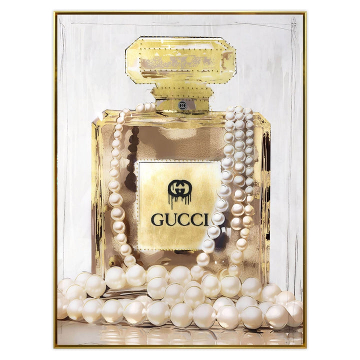 Diamant d`Art Collection Wandbild Gucci oder Louis Vuitton Flacon