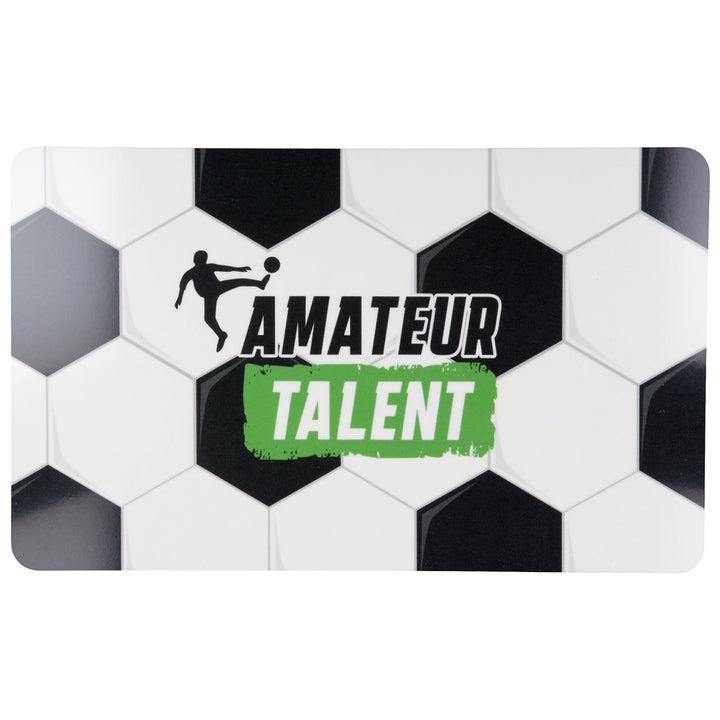 Frühstücksbrettchen Fußball „Amateur Talent“ – 4er Set Brettchen Schwarz Weiß