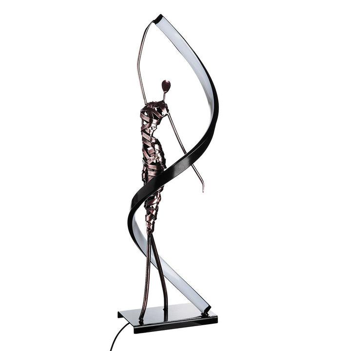 Tischleuchte Essence – moderne LED Designleuchte aus Eisen in Schwarz und Bronzeoptik