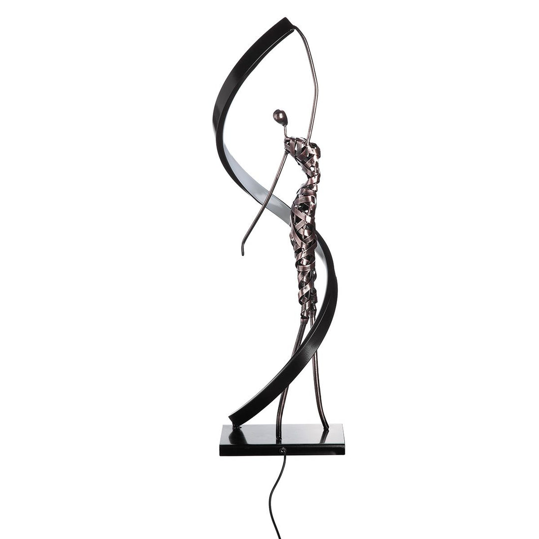 Tischleuchte Essence – moderne LED Designleuchte aus Eisen in Schwarz und Bronzeoptik