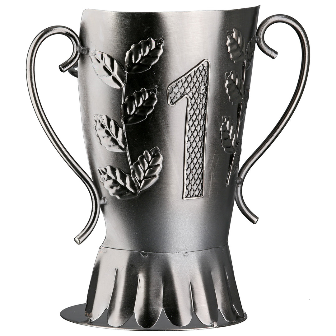 Flaschenhalter Pokal „Trophy“ – dekorativer Weinflaschenhalter aus Metall in Pokalform