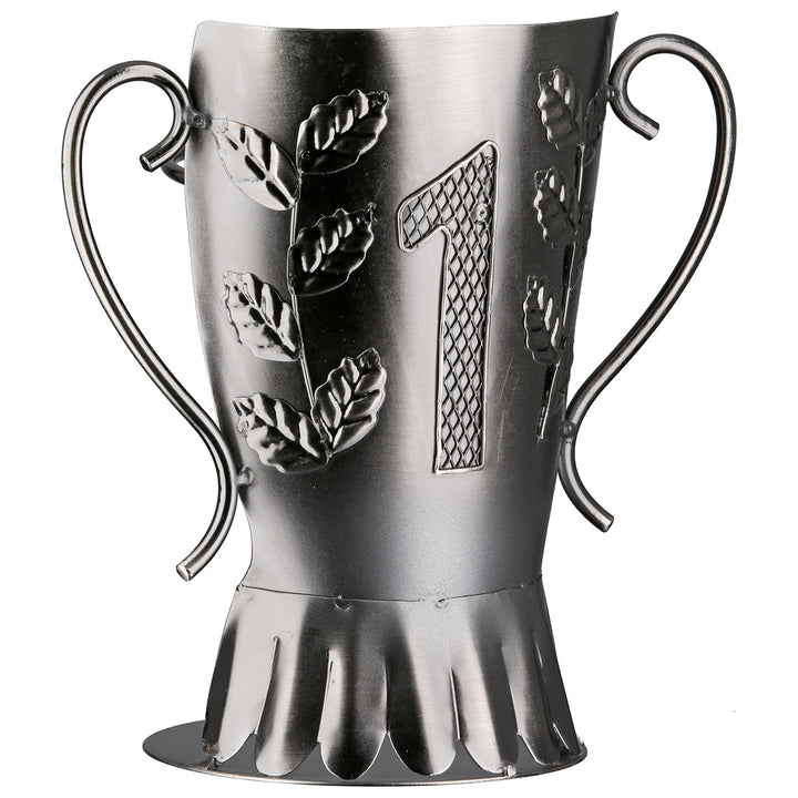 Flaschenhalter Pokal „Trophy“ – dekorativer Weinflaschenhalter aus Metall in Pokalform