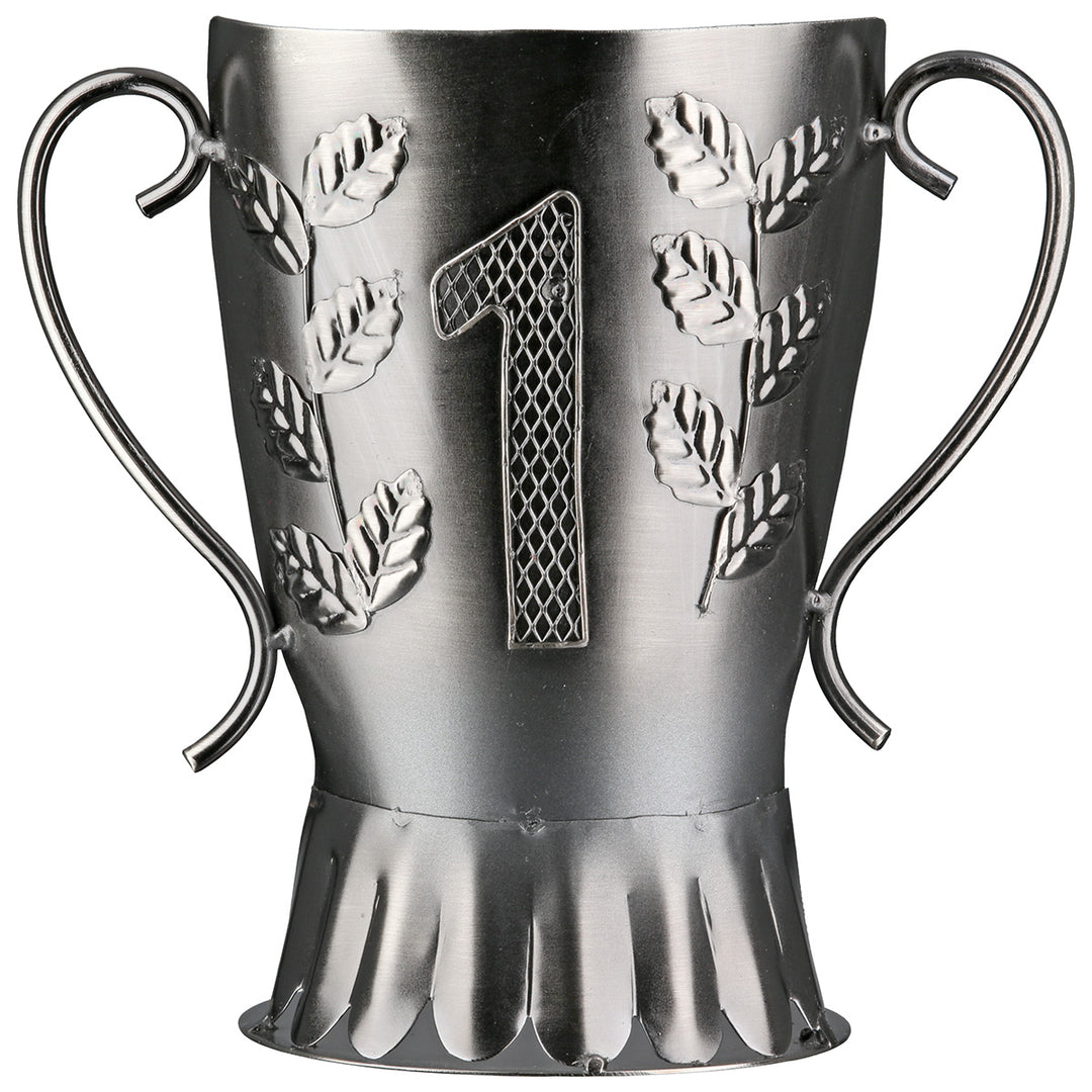 Flaschenhalter Pokal „Trophy“ – dekorativer Weinflaschenhalter aus Metall in Pokalform