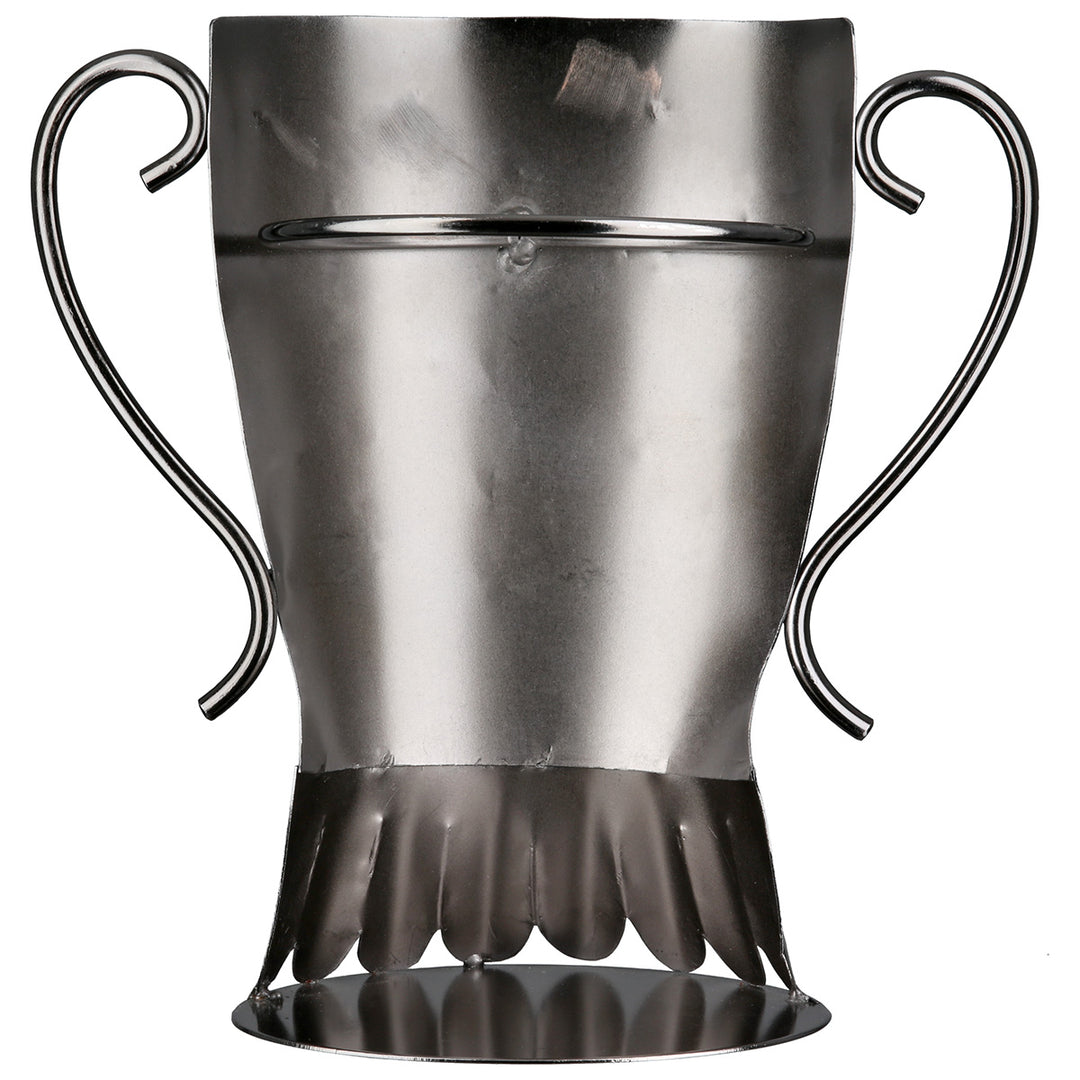 Flaschenhalter Pokal „Trophy“ – dekorativer Weinflaschenhalter aus Metall in Pokalform
