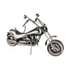 Flaschenhalter „Motorrad“ – silberfarben, aus Metall