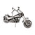 Flaschenhalter „Motorrad“ – silberfarben, aus Metall