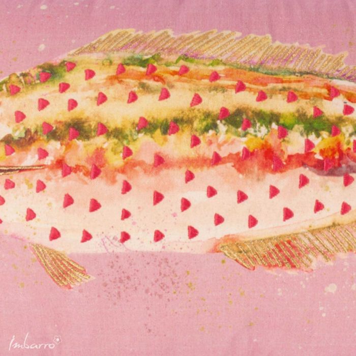 Kissen Coral Fish – dekoratives Baumwollkissen mit stilvollem Fischmotiv