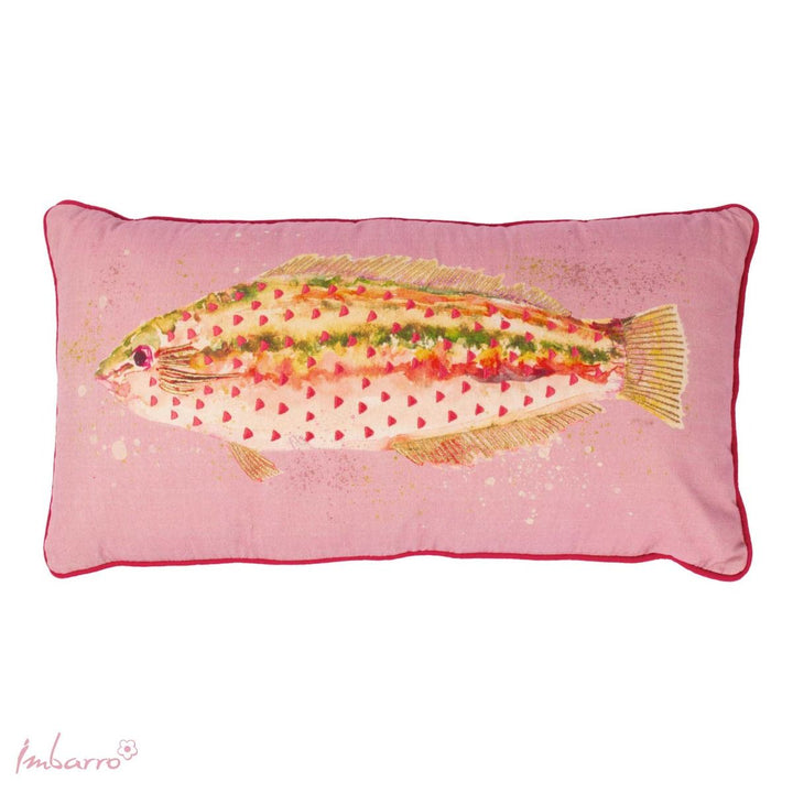 Kissen Coral Fish – dekoratives Baumwollkissen mit stilvollem Fischmotiv