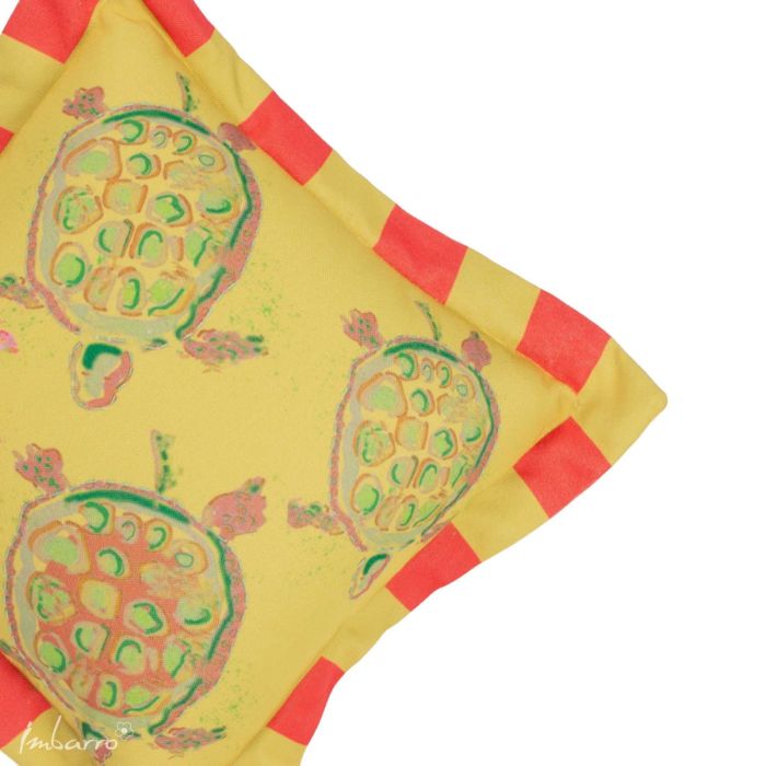 Kissen Turtles – nachhaltiges Outdoor Kissen mit Schildkröten Design aus recyceltem Material