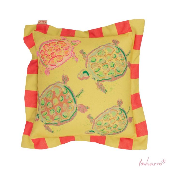 Kissen Turtles – nachhaltiges Outdoor Kissen mit Schildkröten Design aus recyceltem Material