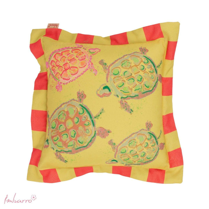 Kissen Turtles – nachhaltiges Outdoor Kissen mit Schildkröten Design aus recyceltem Material