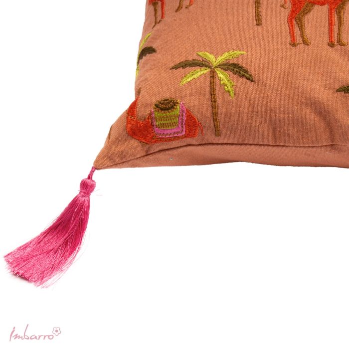 Kissen Camel Oasis – dekoratives Baumwollkissen mit orientalischem Kamel Design