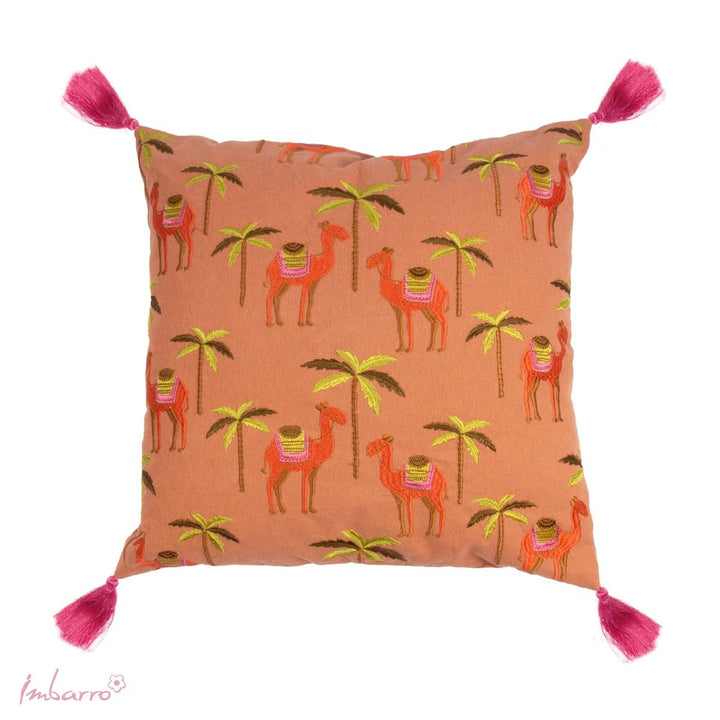 Kissen Camel Oasis – dekoratives Baumwollkissen mit orientalischem Kamel Design
