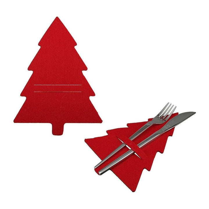 6er Set Bestecktäschchen "Tannenbaum" - Luxurelle-Shop