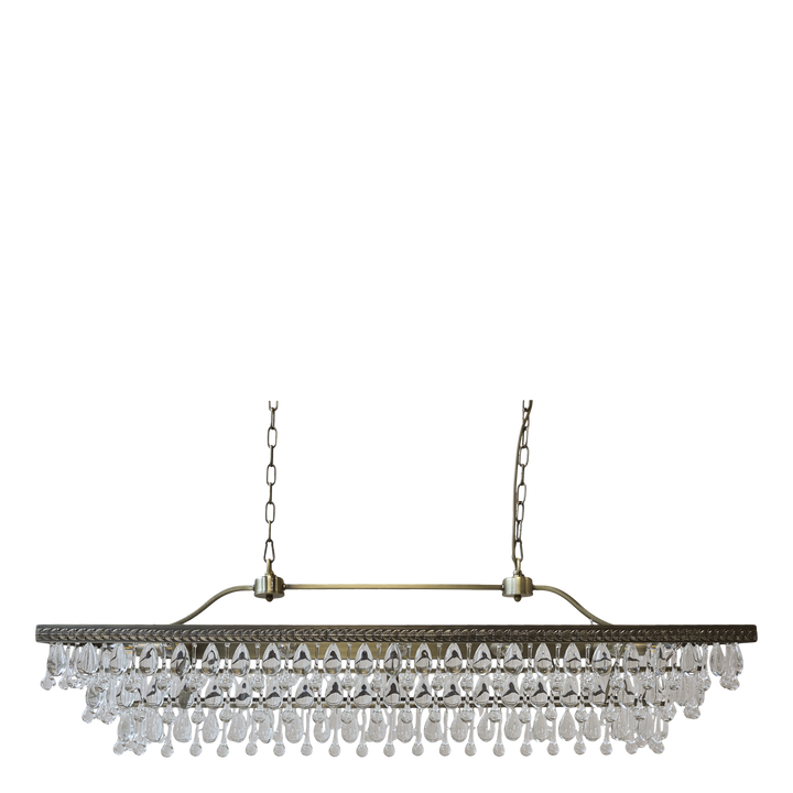 Versailles Kronleuchter – luxuriöser Kristall Kronleuchter in Antique Messing