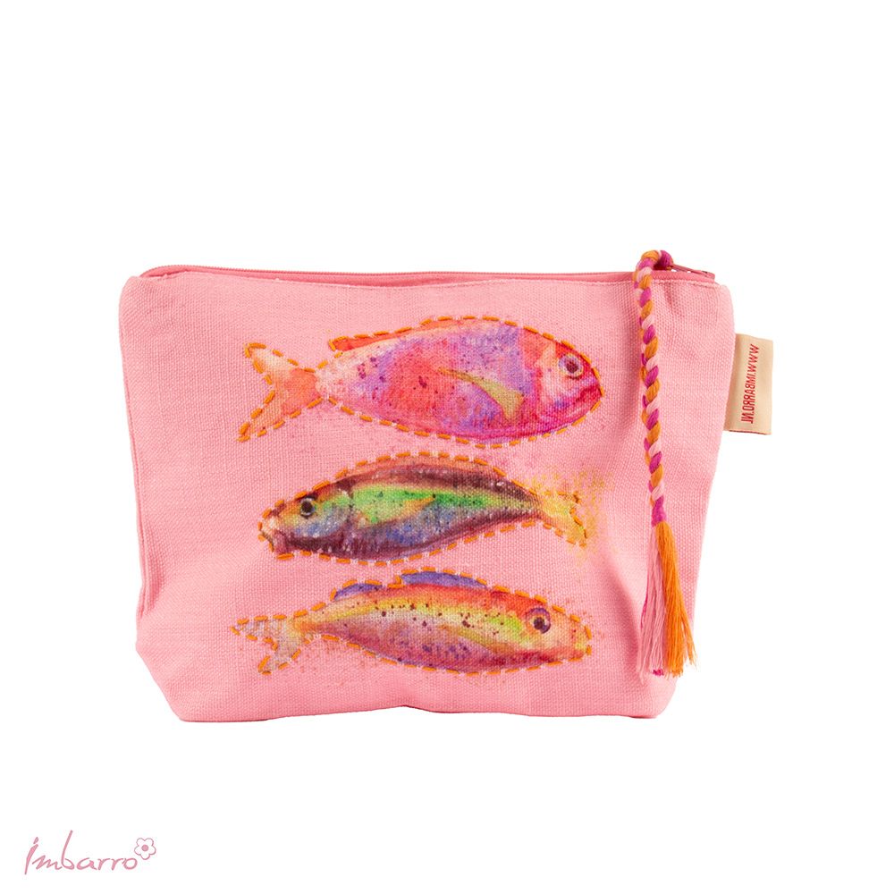 Kosmetiktasche Blossom – farbenfrohe Kosmetiktasche aus 100 Prozent Baumwolle in 9 einzigartigen Designs