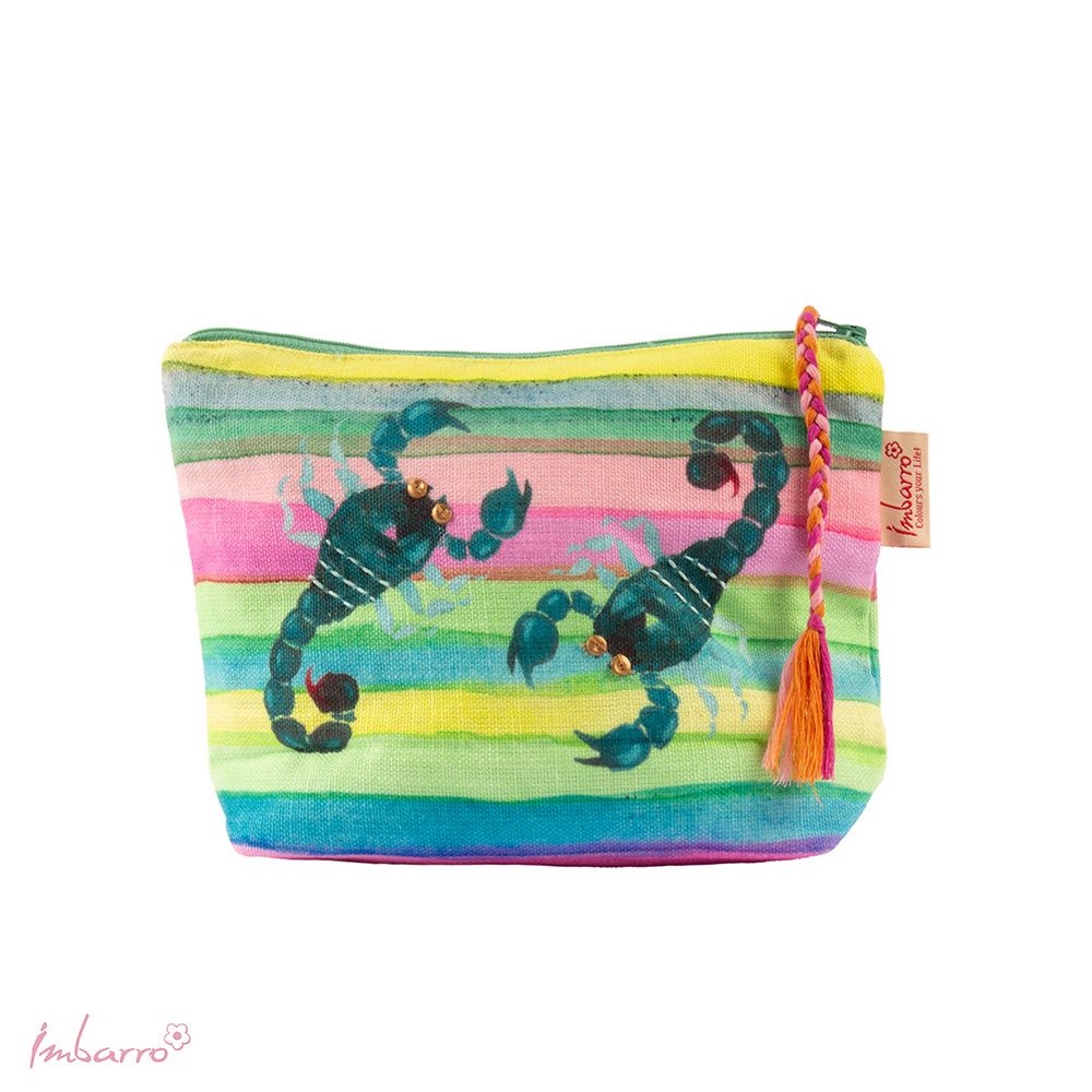 Kosmetiktasche Blossom – farbenfrohe Kosmetiktasche aus 100 Prozent Baumwolle in 9 einzigartigen Designs