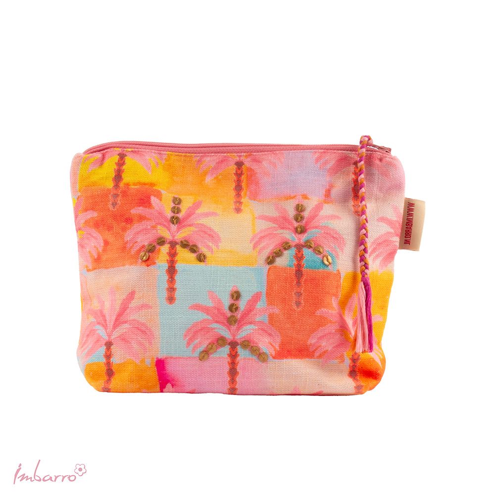 Kosmetiktasche Blossom – farbenfrohe Kosmetiktasche aus 100 Prozent Baumwolle in 9 einzigartigen Designs