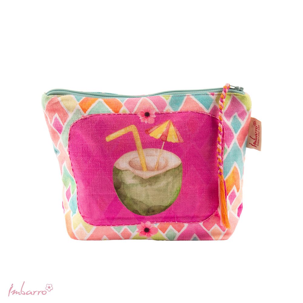 Kosmetiktasche Blossom – farbenfrohe Kosmetiktasche aus 100 Prozent Baumwolle in 9 einzigartigen Designs