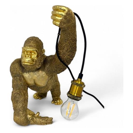 Gorilla Lampe – Gold Look