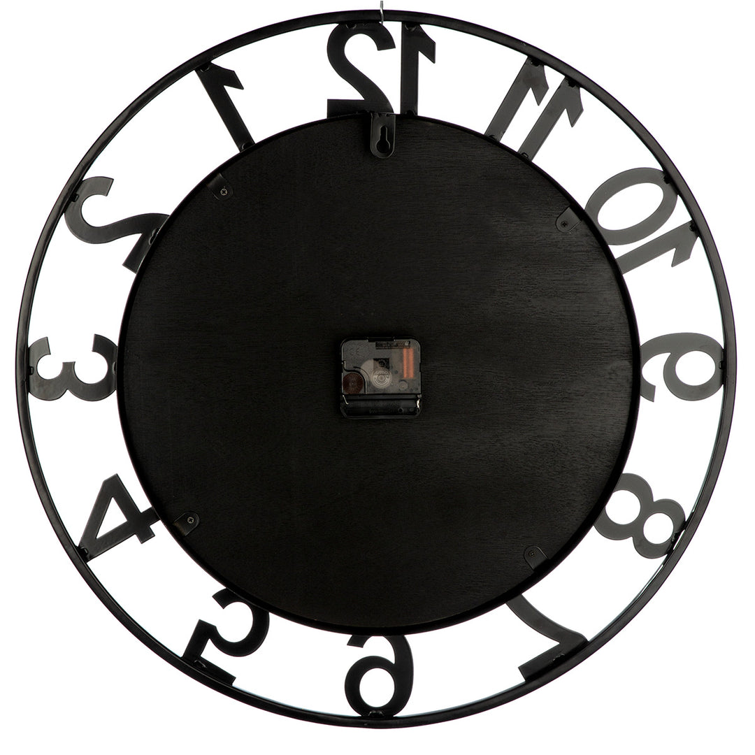 Wanduhr Waldesruh – dekorative Wanduhr mit Hirschmotiv in Natur und Schwarz