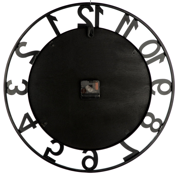Wanduhr Waldesruh – dekorative Wanduhr mit Hirschmotiv in Natur und Schwarz