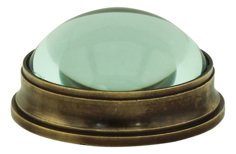 Kompass mit Domglas – dekorativer Messing Kompass im antiken Vintage Stil
