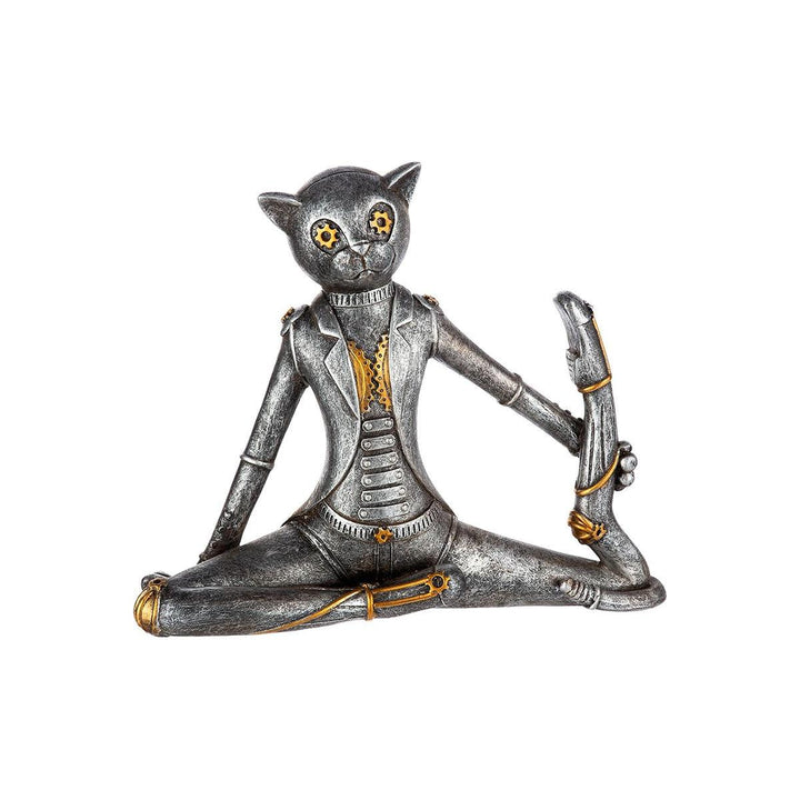 Figur, Katze, "Yoga Katzen", Kunstharz 3tlg.