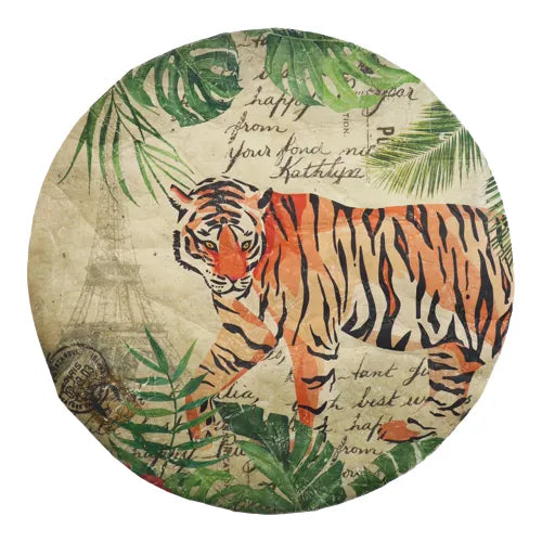 Teppich Wildlife Tiger – runder Design Teppich Ø 120 cm aus EVA
