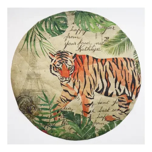 Teppich Wildlife Tiger – runder Design Teppich Ø 120 cm aus EVA