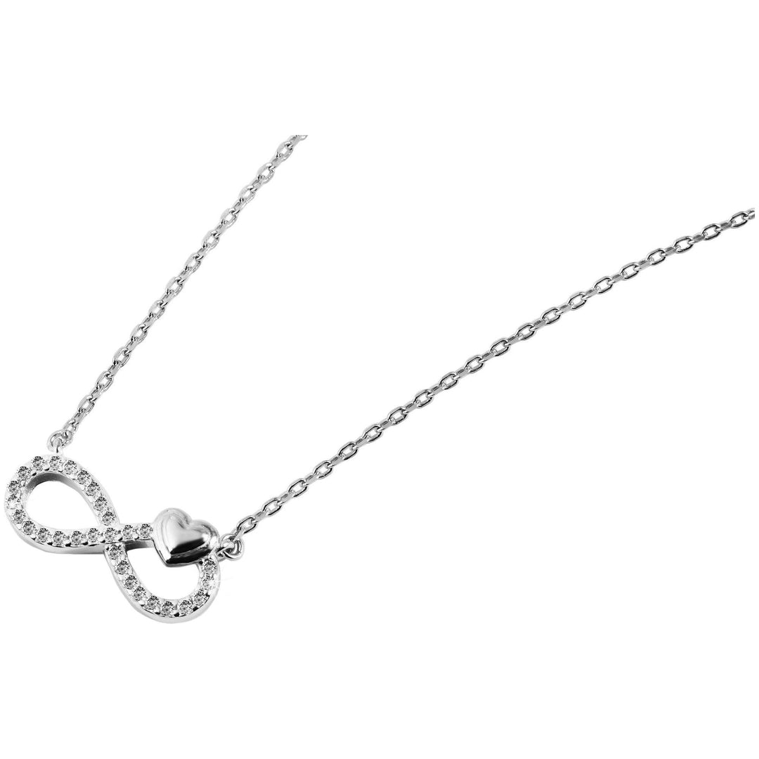 925/- Echt Silber Halskette Unendliche Liebe in 3 Farben - Luxurelle-Shop