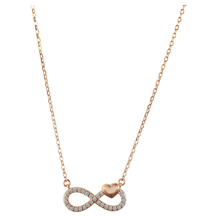 925/- Echt Silber Halskette Unendliche Liebe in 3 Farben - Luxurelle-Shop